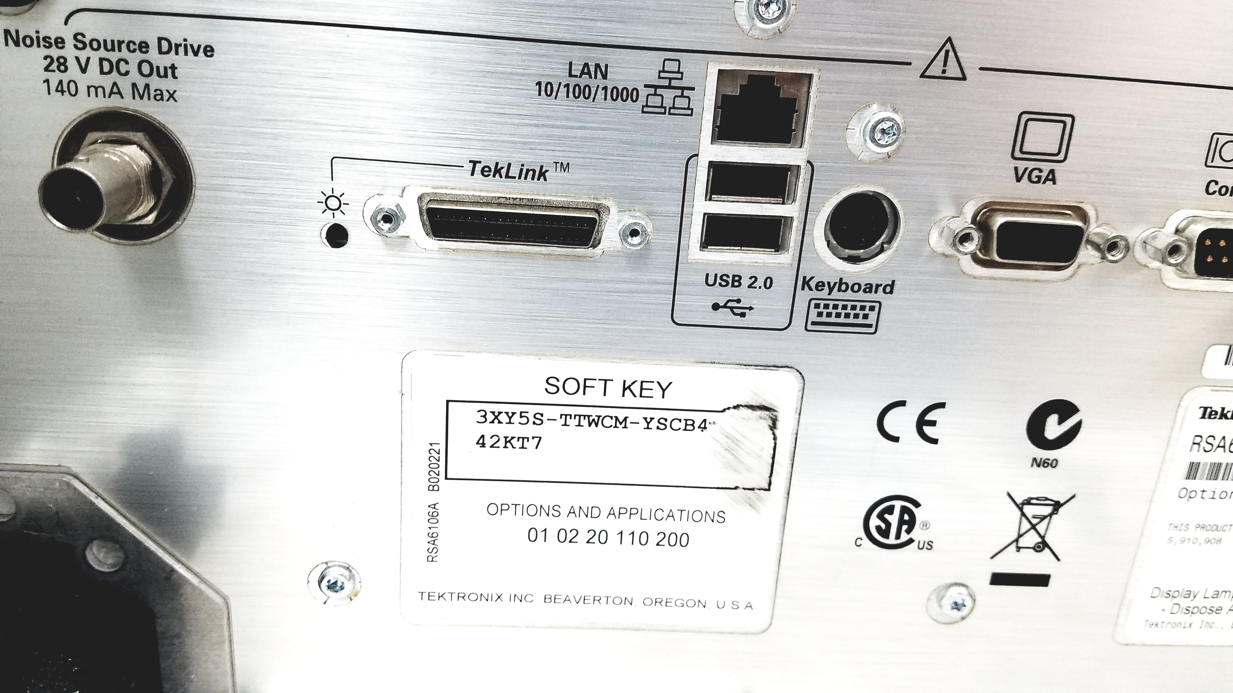 Load image into Gallery viewer, Tektronix RSA6106A Real-Time Spectrum Analyzer 9kHz-6.2GHz
