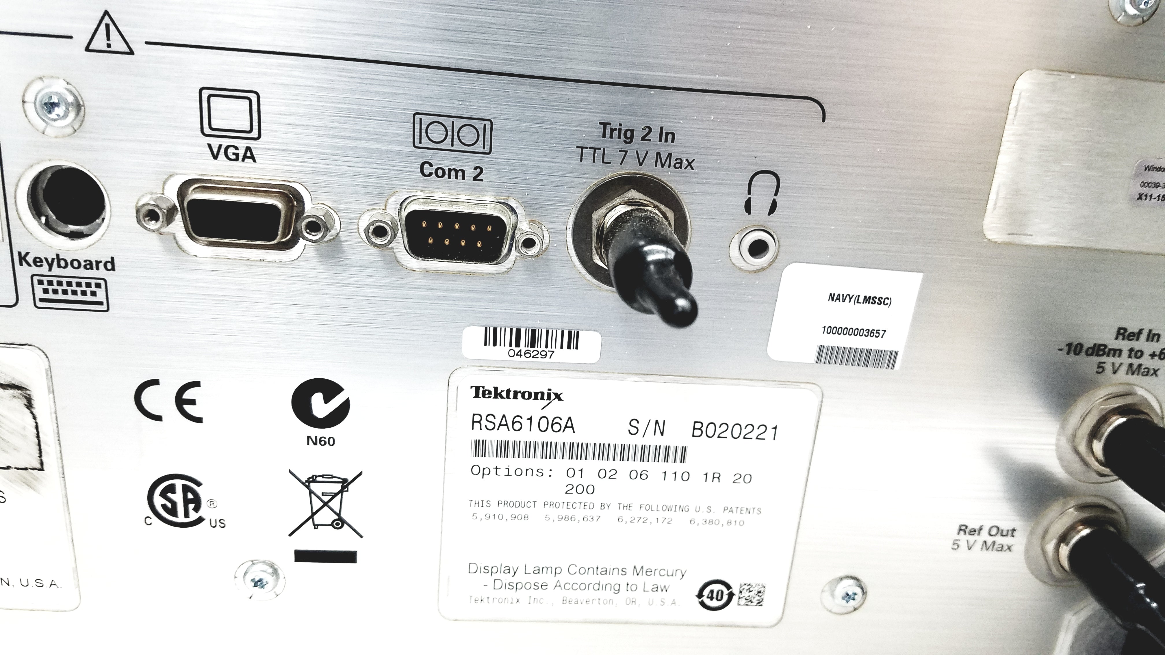 Load image into Gallery viewer, Tektronix RSA6106A Real-Time Spectrum Analyzer 9kHz-6.2GHz