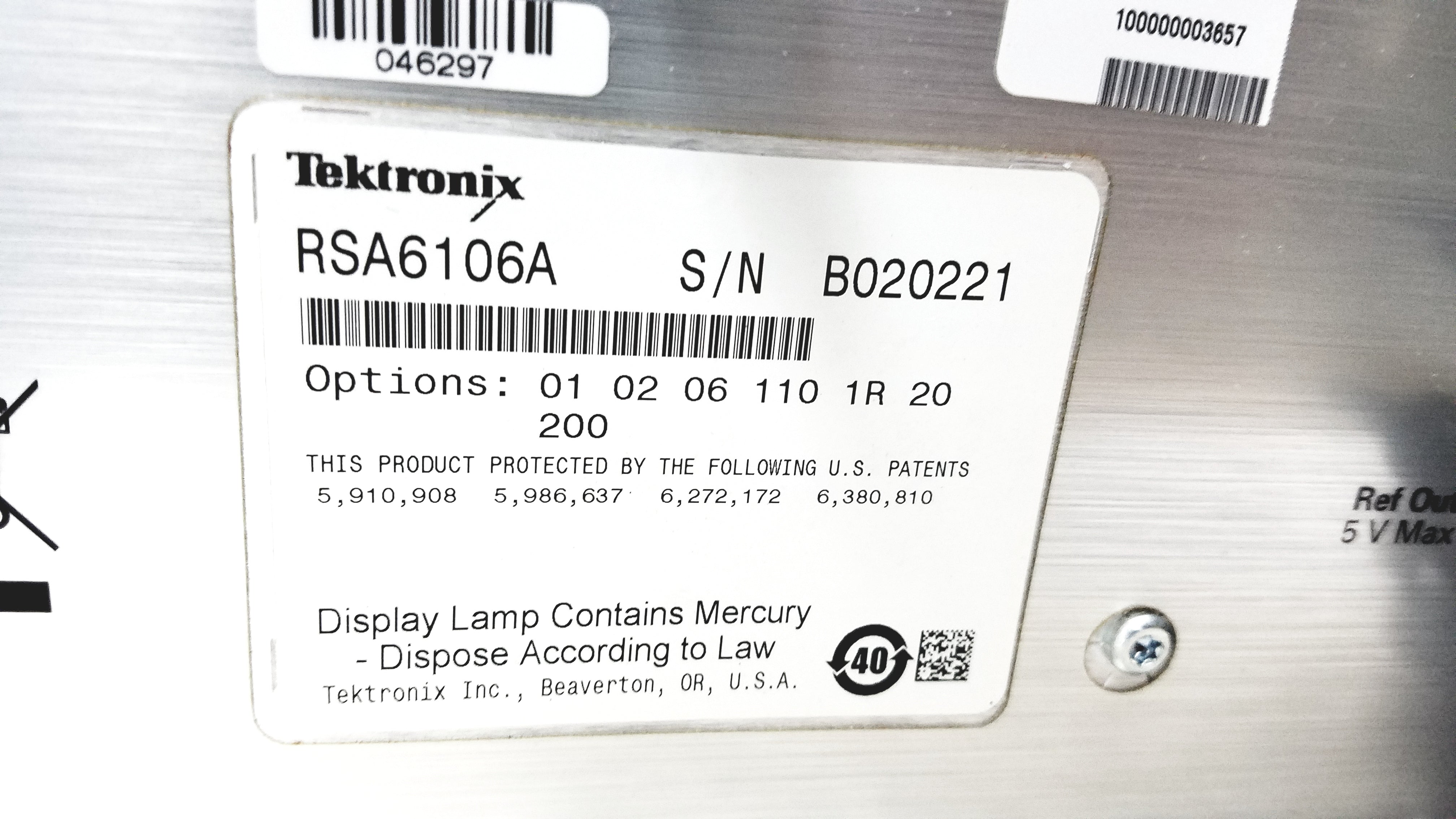Load image into Gallery viewer, Tektronix RSA6106A Real-Time Spectrum Analyzer 9kHz-6.2GHz
