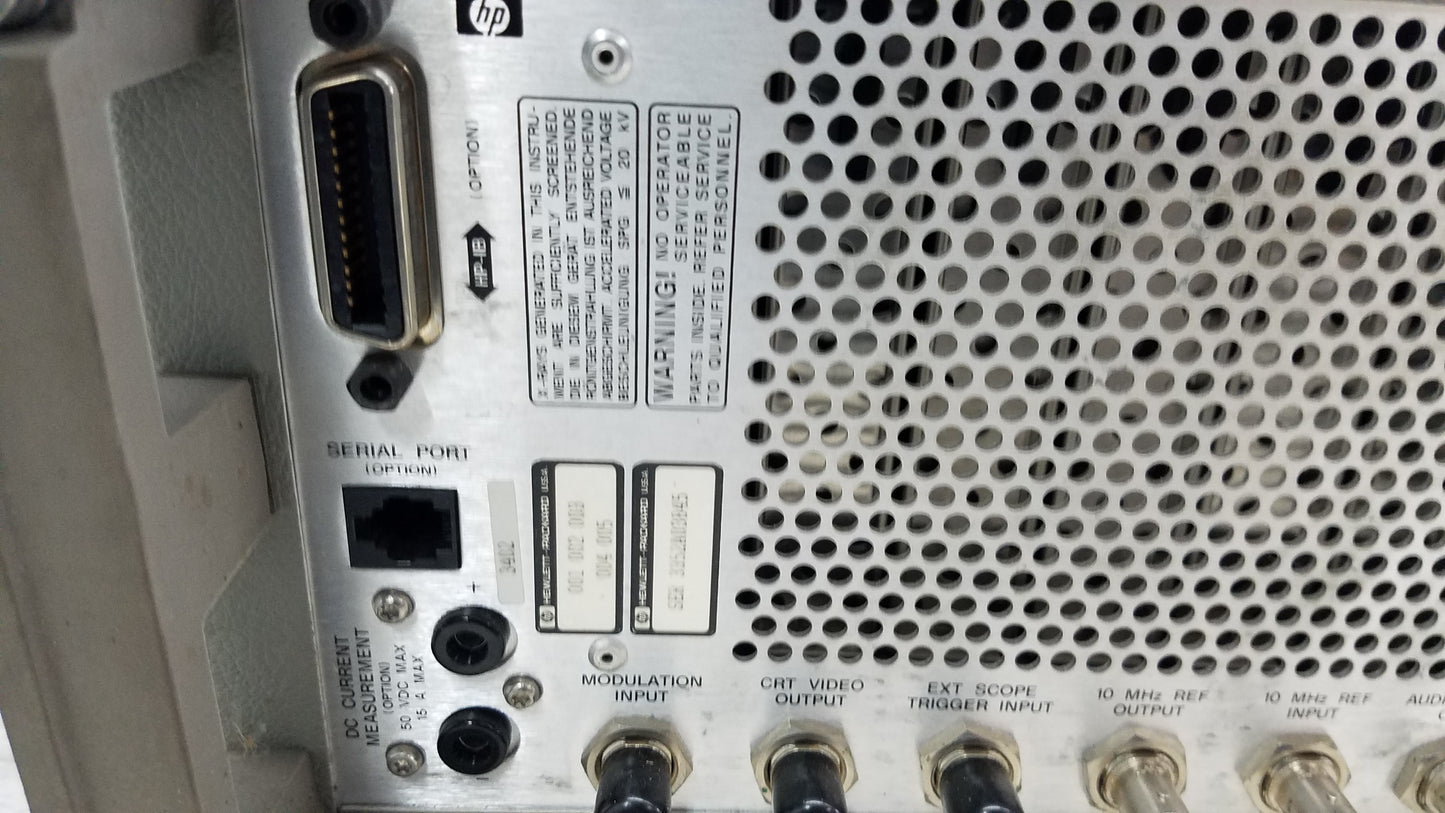 HP Hewlett Packard 8920A RF Communications Test Set With Bag  0.4-1000 MHz