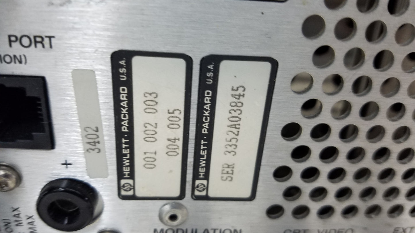 HP Hewlett Packard 8920A RF Communications Test Set With Bag  0.4-1000 MHz