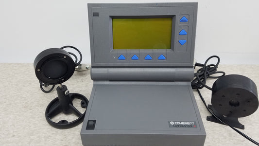 Coherent LabMaster+ Laser Power Meter P/N 0302-190-00  With 2 Sensor Heads & Damage Test Slide