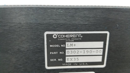 Coherent LabMaster+ Laser Power Meter P/N 0302-190-00  With 2 Sensor Heads & Damage Test Slide