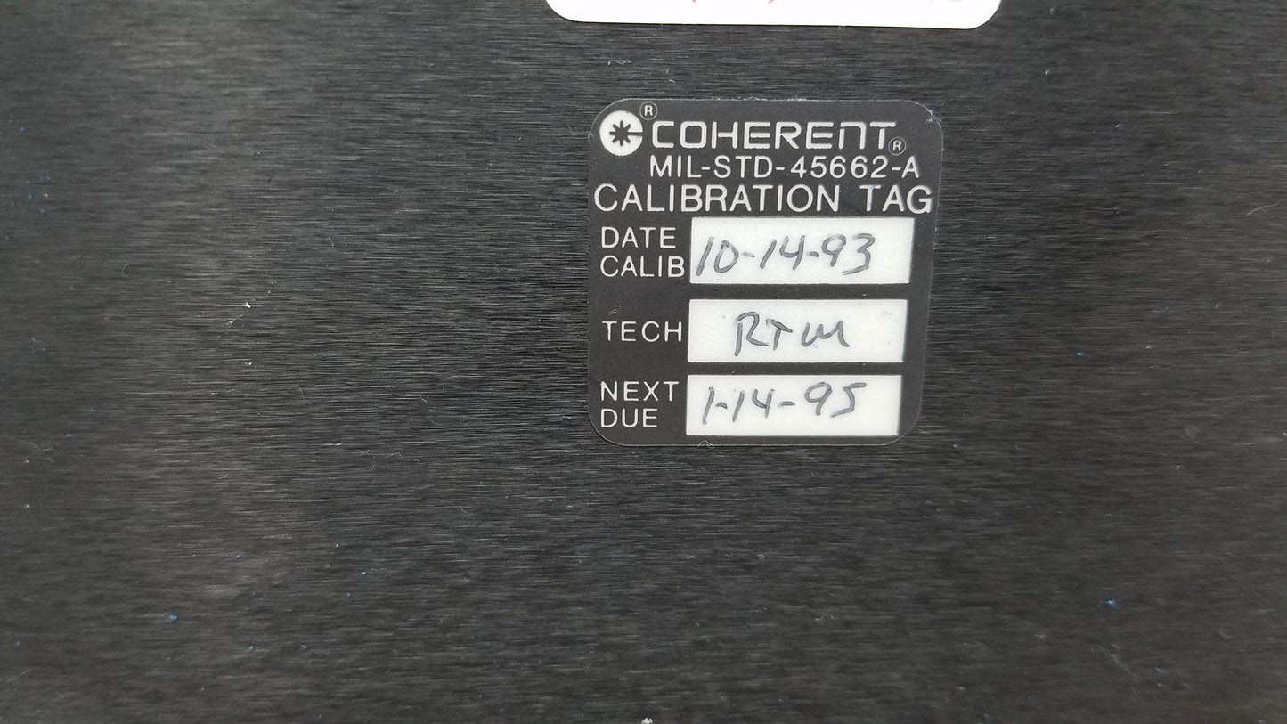 Coherent LabMaster+ Laser Power Meter P/N 0302-190-00  With 2 Sensor Heads & Damage Test Slide