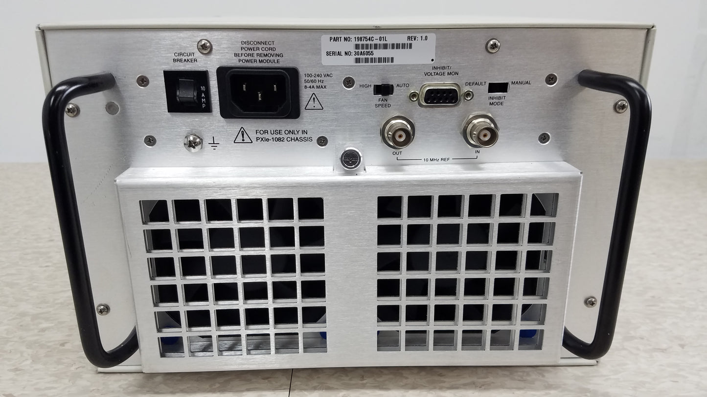 National Instruments NI PXIe-1082 Chassis With PXIe-8820 PXIe-6361 And PXI-7951R Modules