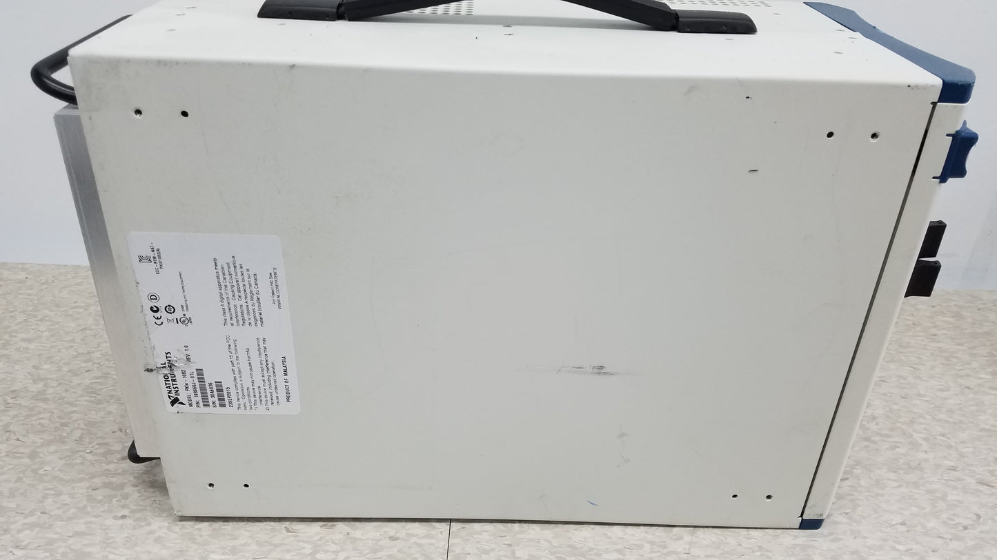 National Instruments NI PXIe-1082 Chassis With PXIe-8820 PXIe-6361 And PXI-7951R Modules