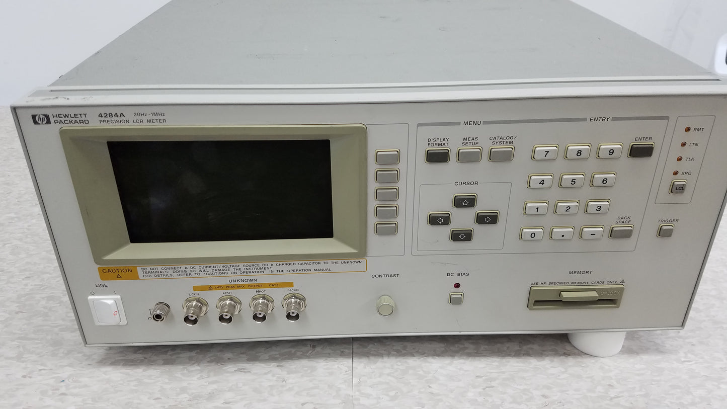 HP Hewlett Packard 4284A Precision LCR Meter 20Hz-1MHz