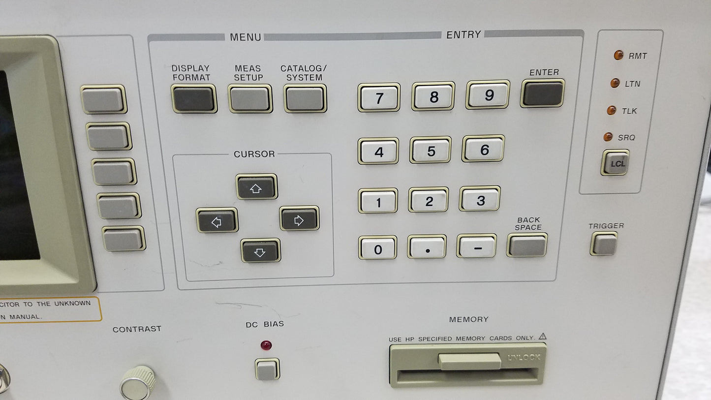 HP Hewlett Packard 4284A Precision LCR Meter 20Hz-1MHz