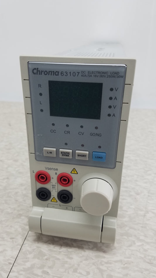 Chroma 63107 DC Electronic Load Module S/N 631070001731