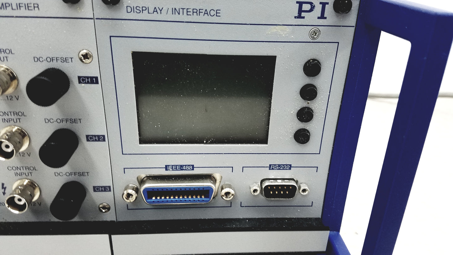 Physik Instrumente E-501 3 Channel Servo Controller LVPZT Amplifier System With Digital Operation Module