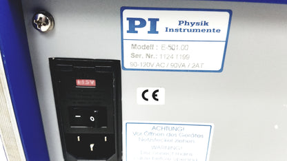 Physik Instrumente E-501 3 Channel Servo Controller LVPZT Amplifier System With Digital Operation Module