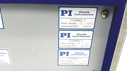 Physik Instrumente E-501 3 Channel Servo Controller LVPZT Amplifier System With Digital Operation Module