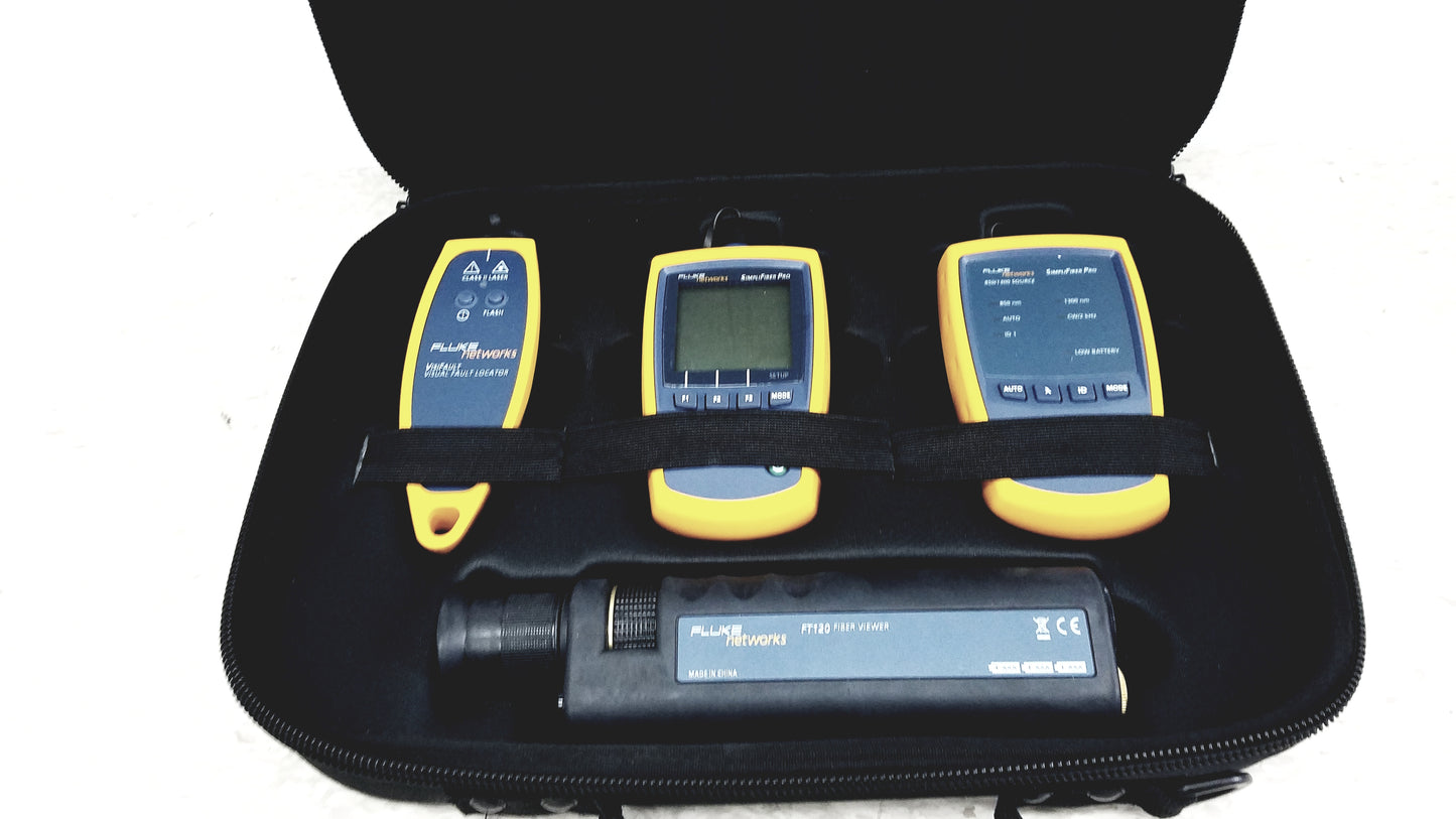 Fluke Networks FTK1300 Simplifiber Pro Fiber Optic Optical Test Kit