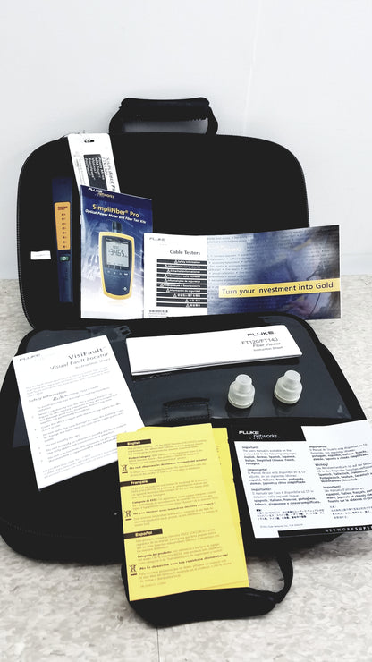 Fluke Networks FTK1300 Simplifiber Pro Fiber Optic Optical Test Kit