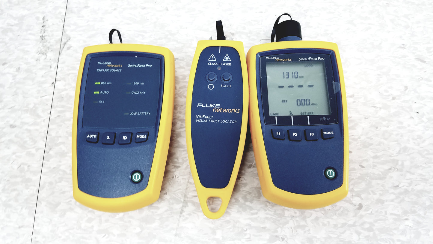 Fluke Networks FTK1300 Simplifiber Pro Fiber Optic Optical Test Kit