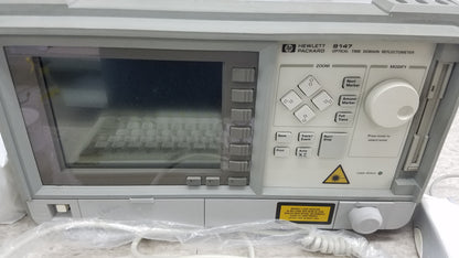 Hewlett Packard 8147 Optical Time Domain Reflectometer With Accessories & Case
