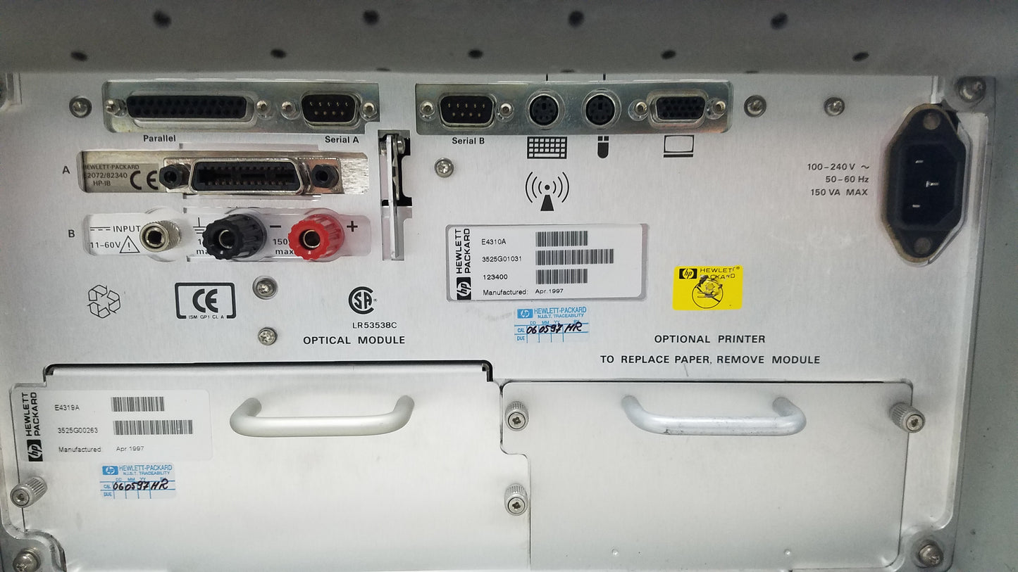 Hewlett Packard 8147 Optical Time Domain Reflectometer With Accessories & Case