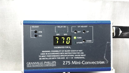 MMR Technologies Vacuum Control Manifold System With Granville-Phillips 275 Mini-Convectron Gauge