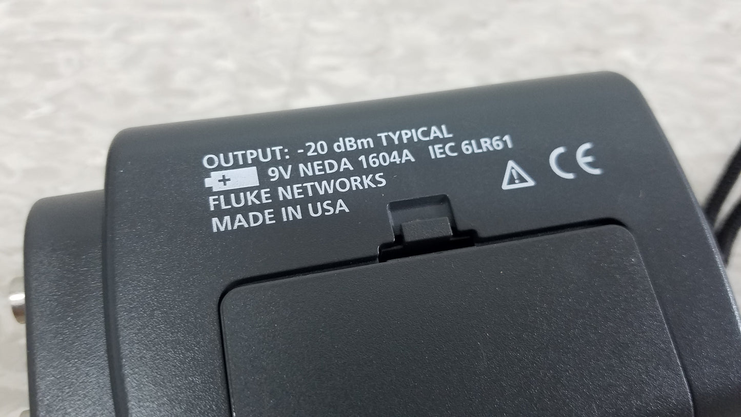 Fluke Networks FOS 850/1300 Fiber Optic Source With Cables & Case