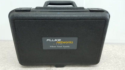 Fluke Networks FOS 850/1300 Fiber Optic Source With Cables & Case