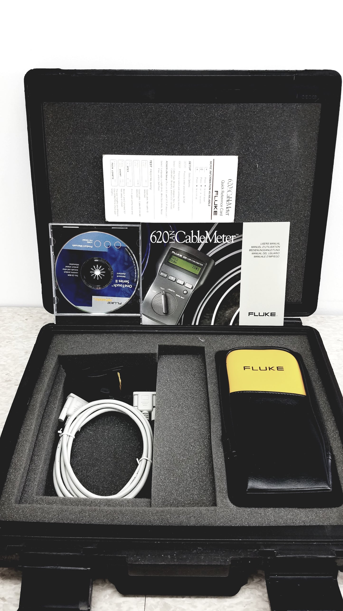 Fluke Networks 620 LAN CableMeter With Case & Accessories