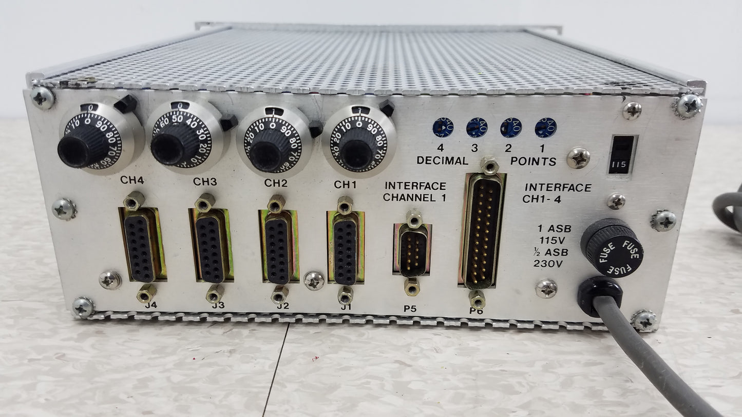 MKS Instruments 247C 4-Channel Readout Mass Flow Controller Power Supply
