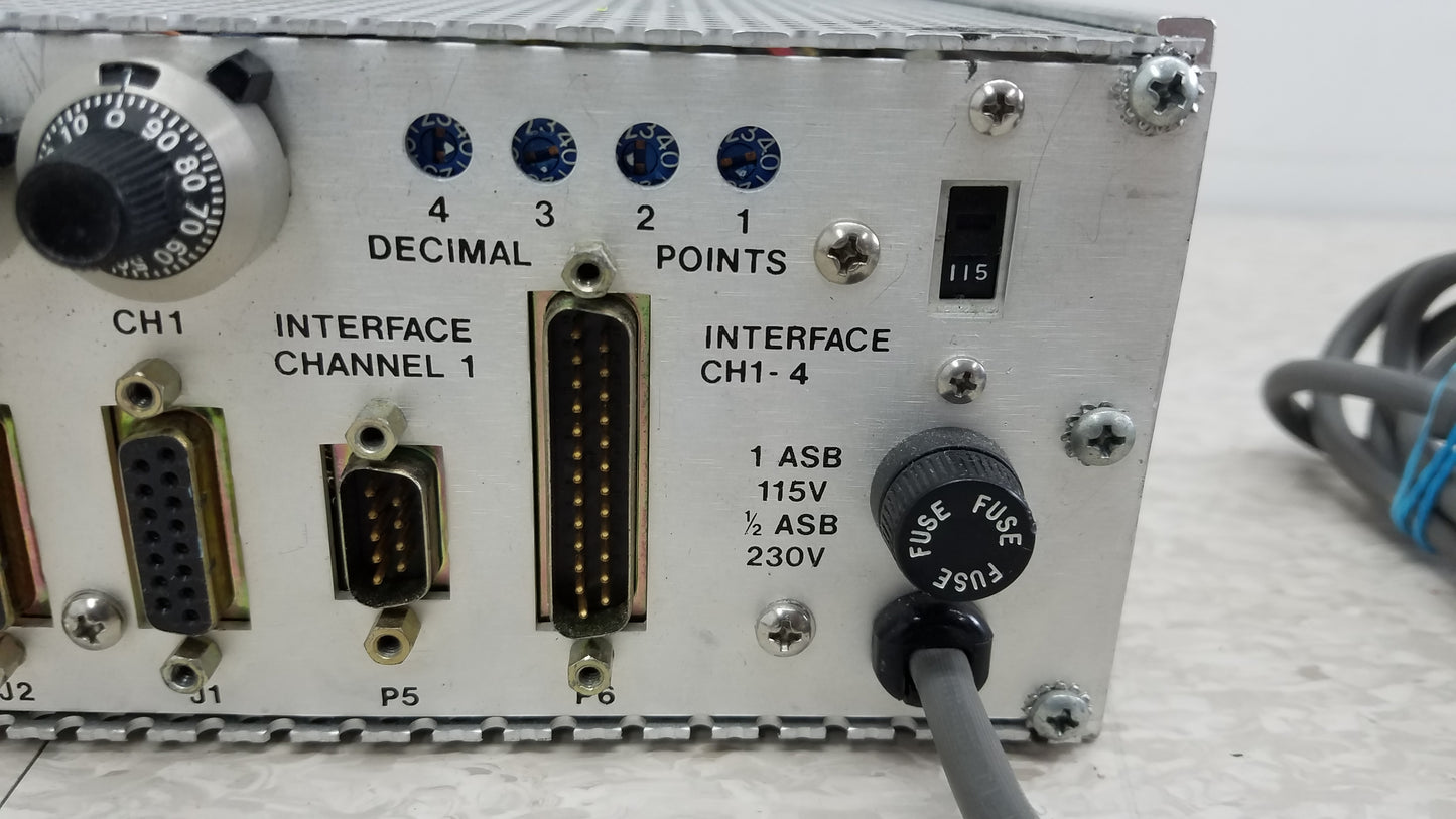 MKS Instruments 247C 4-Channel Readout Mass Flow Controller Power Supply