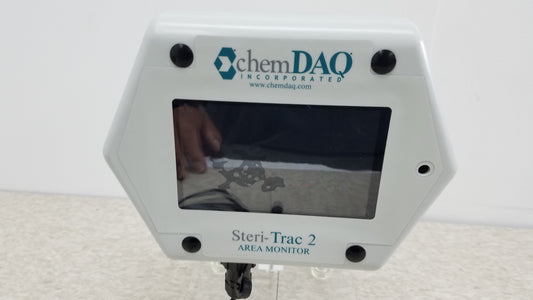 ChemDAQ Steri-Trac 2 Peracetic Acid Monitor With Acrylic Stand & Cable S/N AM-200930-04