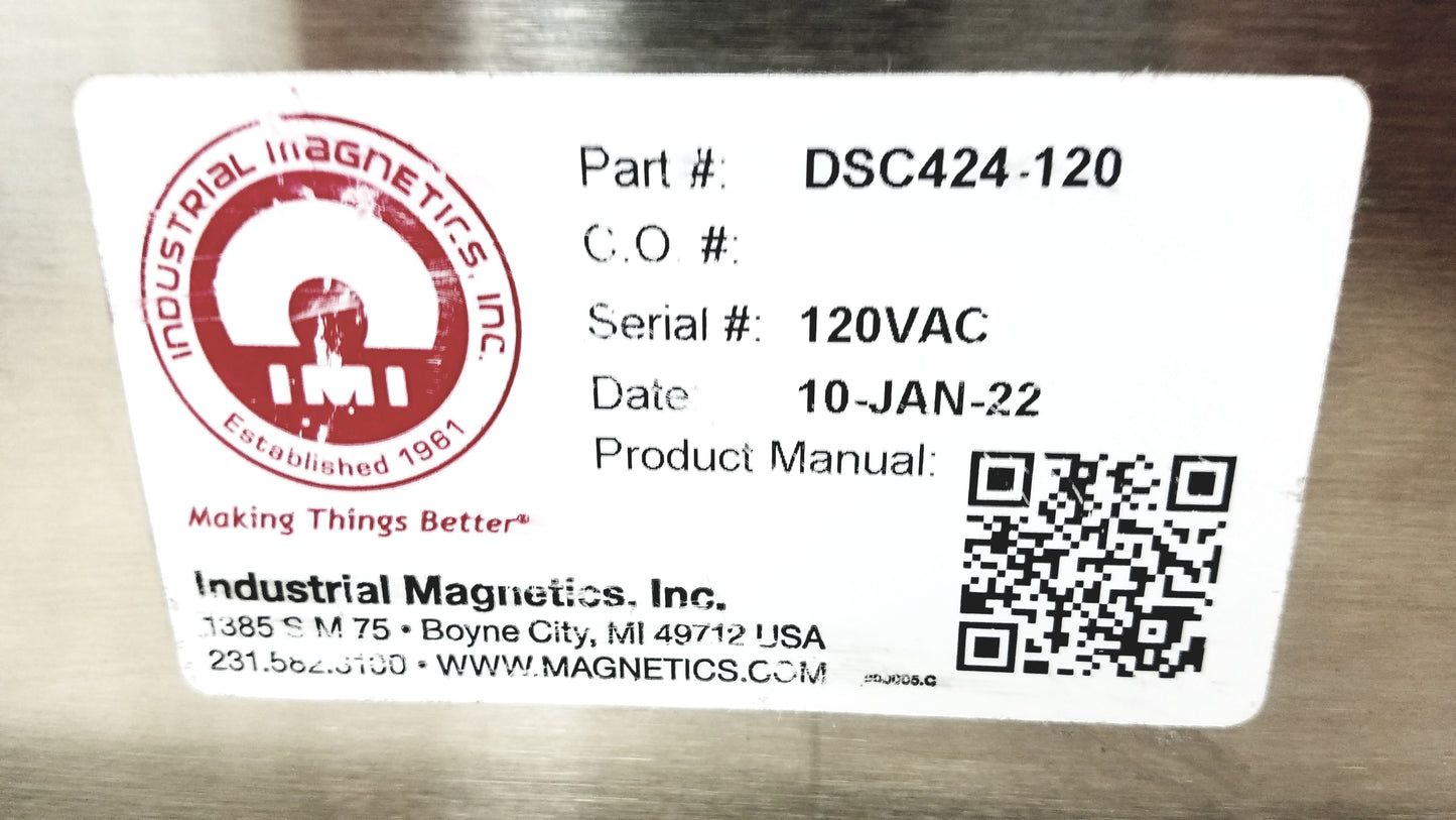 Industrial Magnetics IMI DSC424-120 Demagnetizer