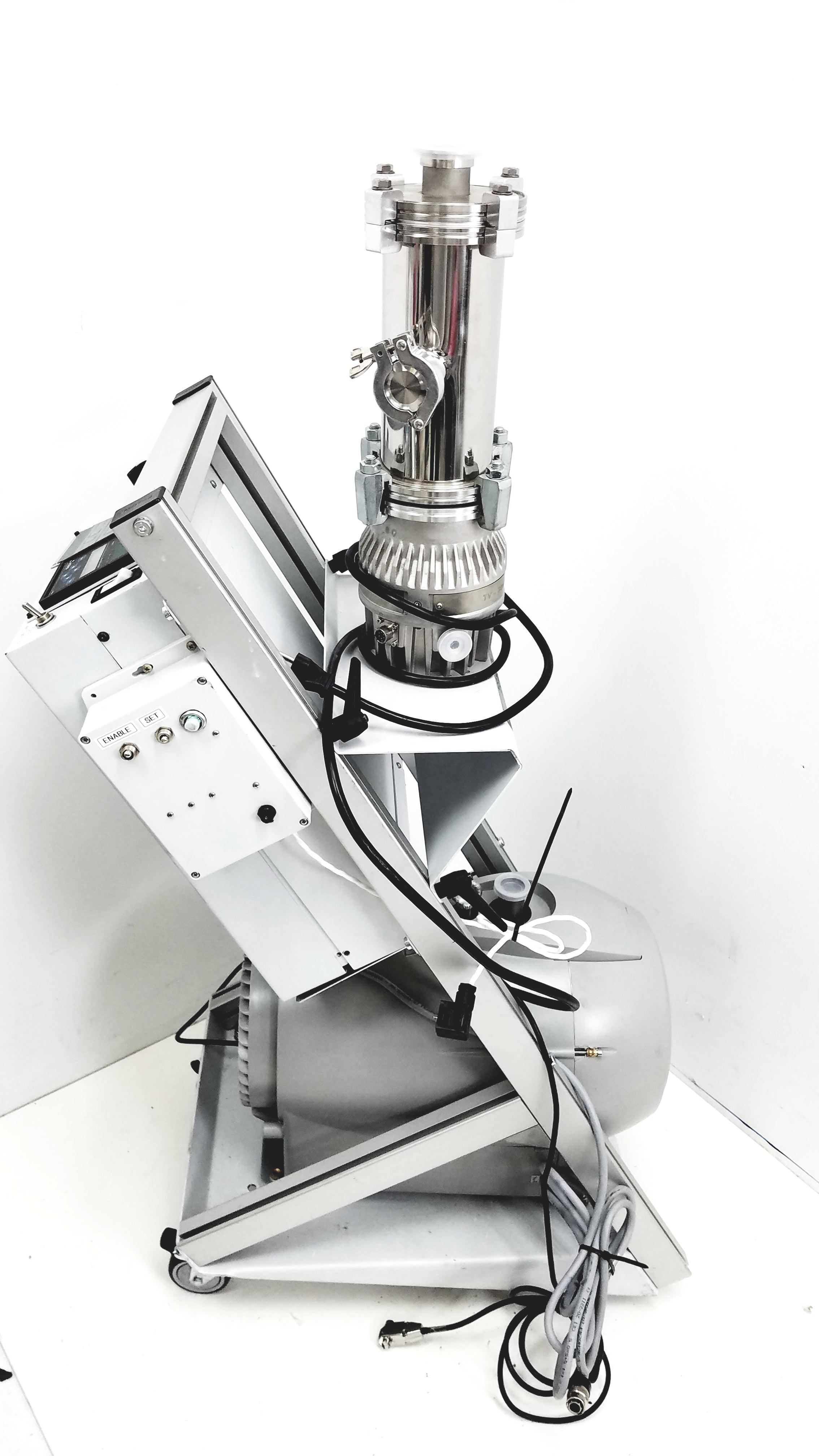 Load image into Gallery viewer, Varian Turbo-V 301-AG Navigator Vacuum Pump System With Agilent IDP15 Dry Scroll Pump &amp; Cart