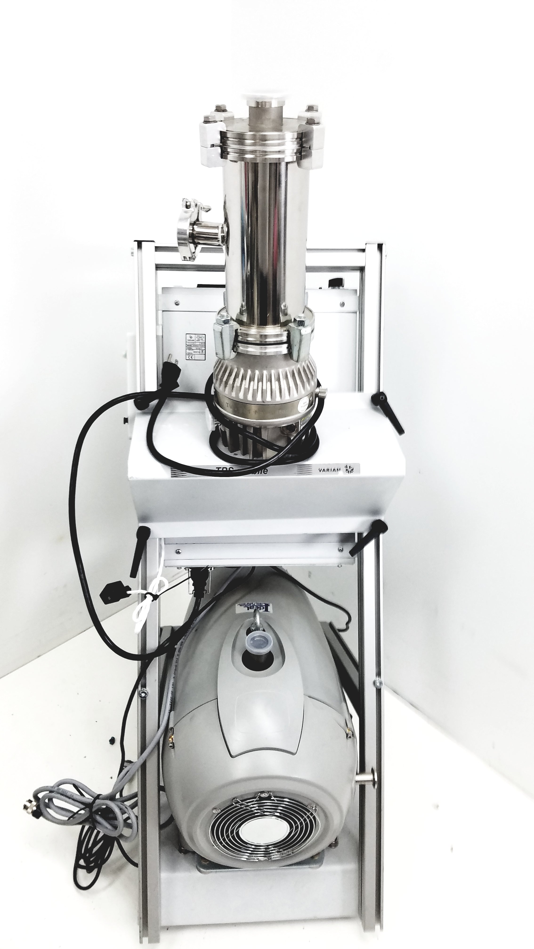 Load image into Gallery viewer, Varian Turbo-V 301-AG Navigator Vacuum Pump System With Agilent IDP15 Dry Scroll Pump &amp; Cart