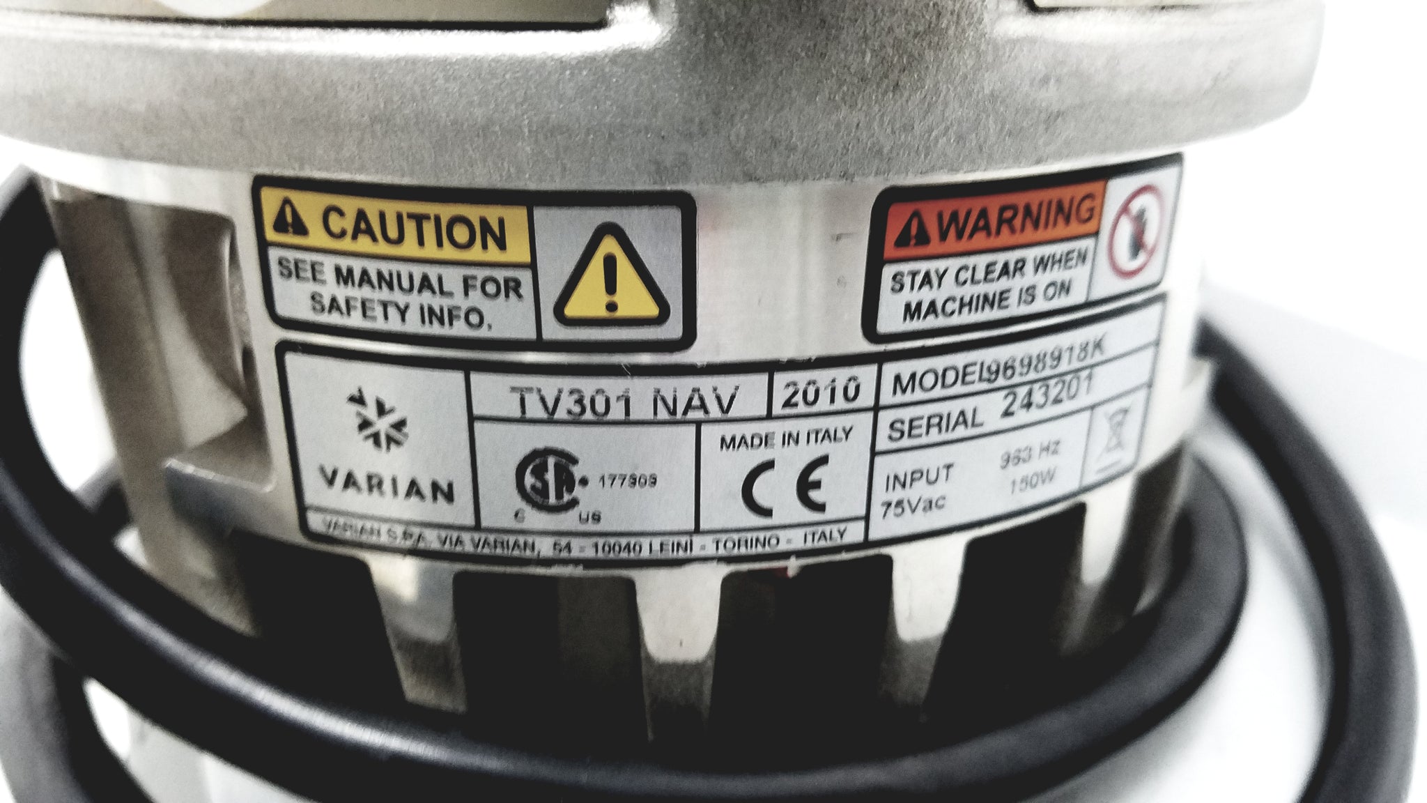 Varian Turbo-V 301-AG Navigator Vacuum Pump System With Agilent IDP15 ...