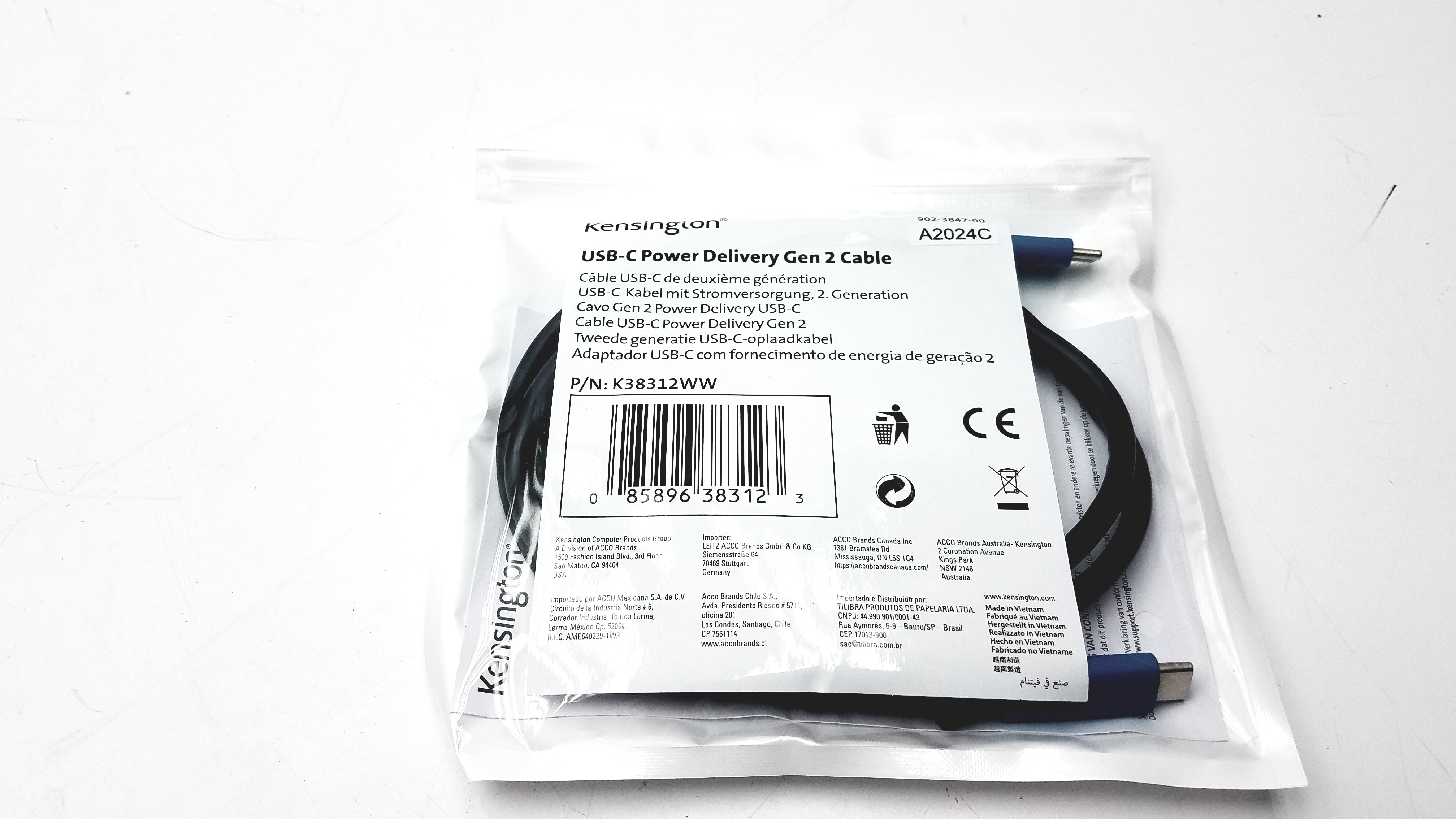 Load image into Gallery viewer, Kensington USC-C Power Delivery Gen 2 Cable