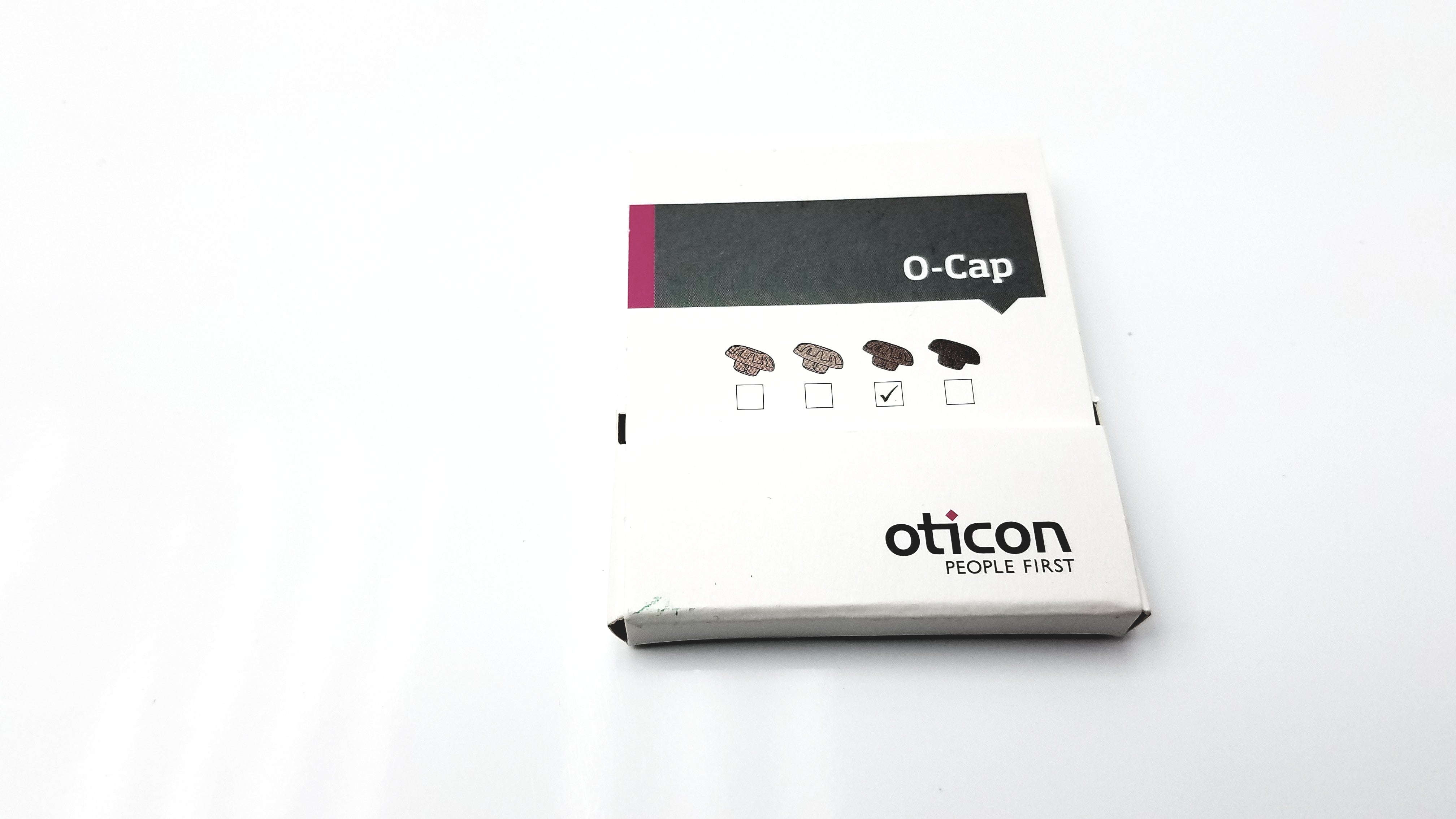 Load image into Gallery viewer, Oticon O-Cap Microphone Cover for Hearing Aids Medium Brown