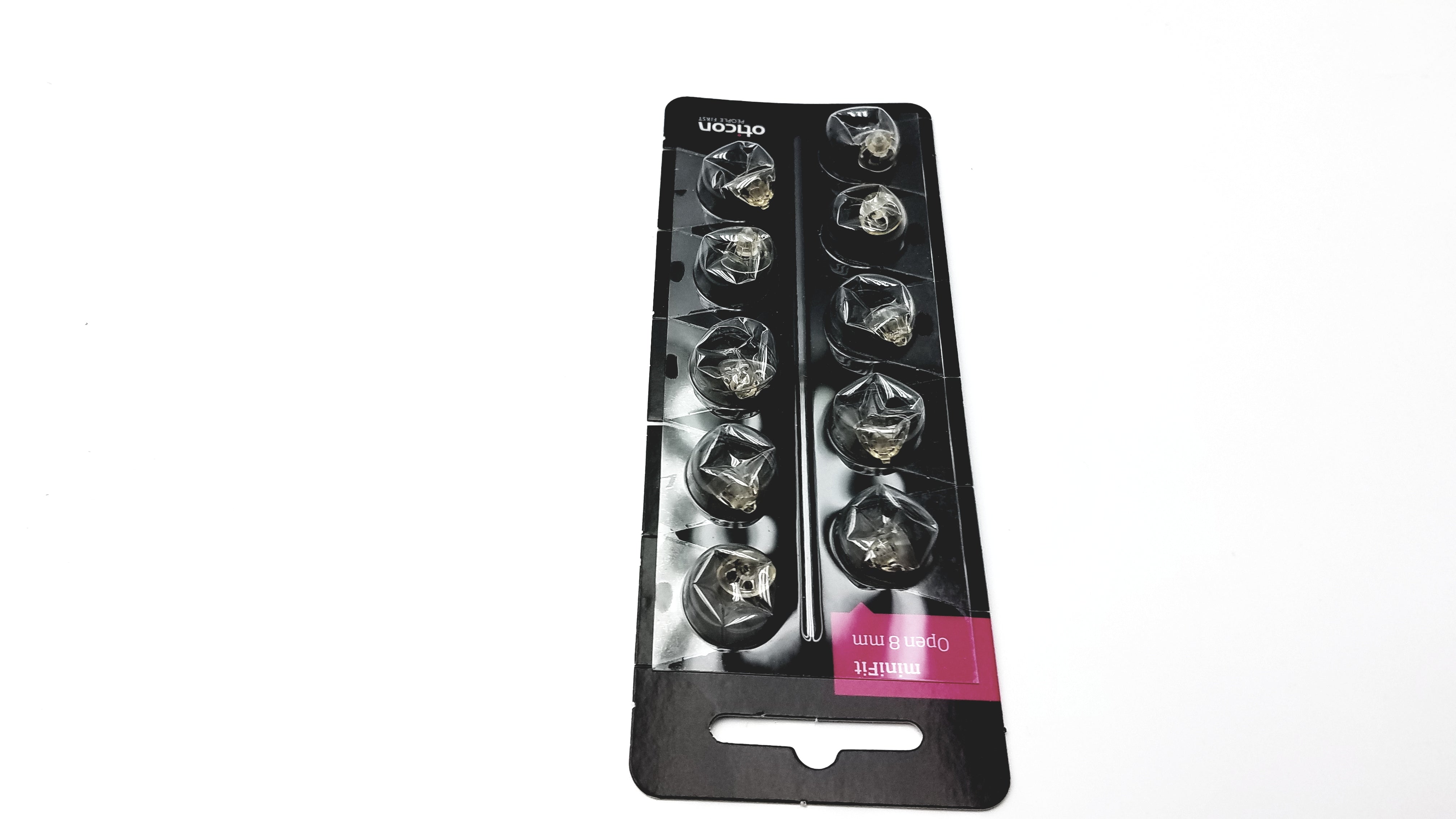 Load image into Gallery viewer, 1 Pack miniFit 8mm Open Domes For Oticon Hearing Aids. 10 Domes