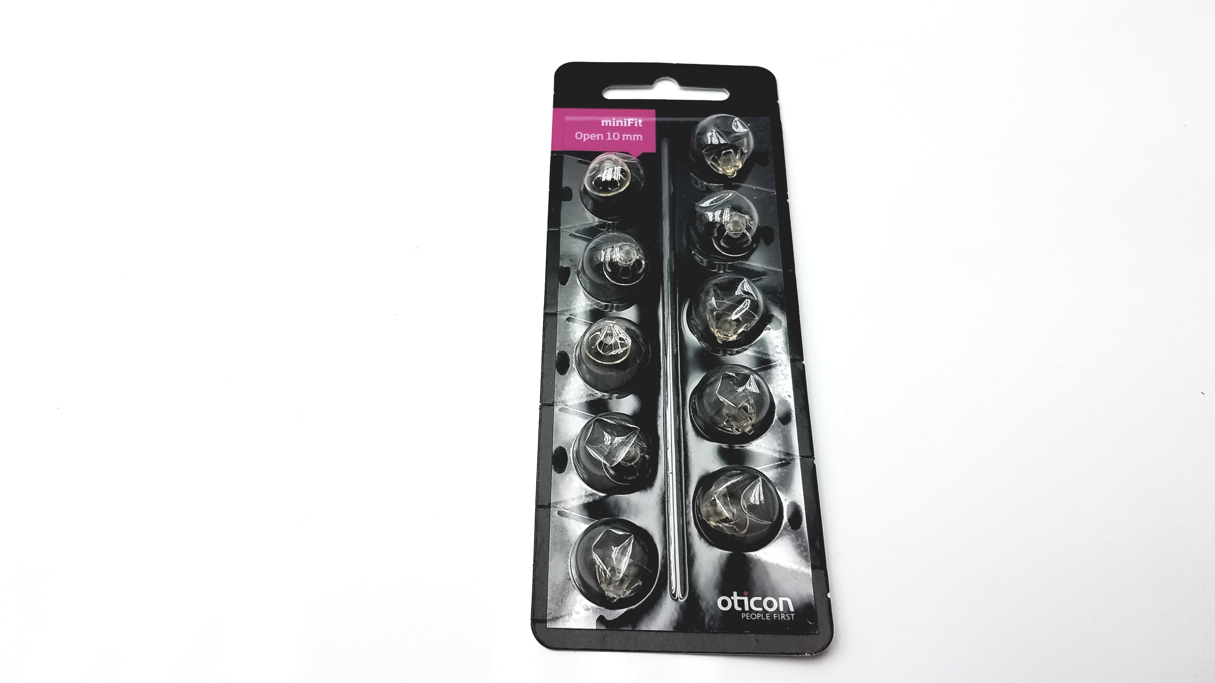 Load image into Gallery viewer, 1 Pack miniFit 10mm Open Domes For Oticon Hearing Aids. 10 Domes