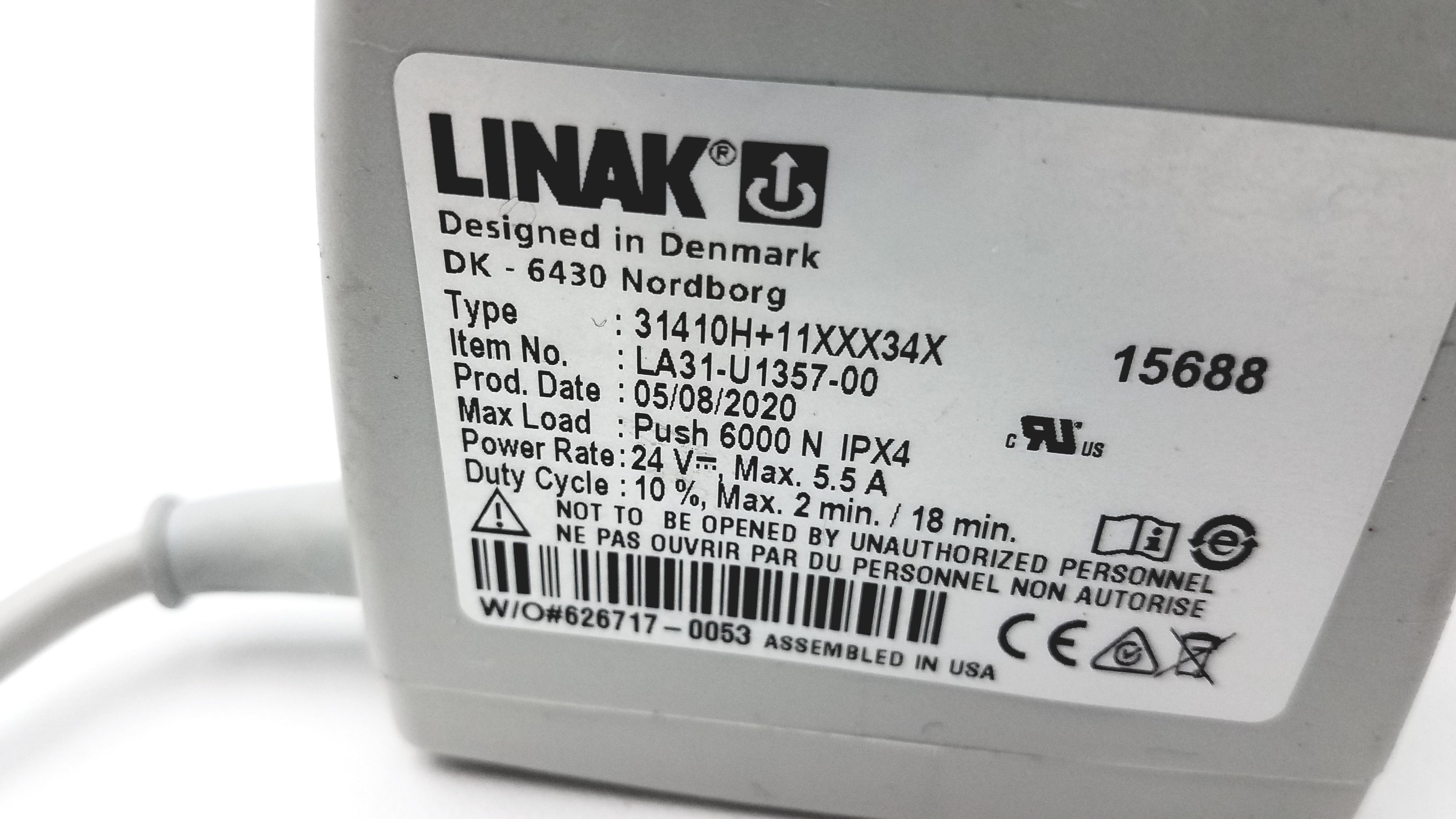 Load image into Gallery viewer, Linak LA31-U1359-00 DK - 6430  Linear Actuator