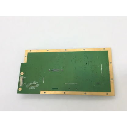 Green controller board 2100 76 75-00 with gold edges and mounting holes for biomedical service and responsible electronics recycling replacement parts