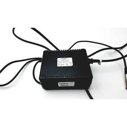 Black rectangular 24v 5a sla gel agm battery charger maximizer with multiple black cords for gel agm battery use