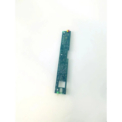 Green rectangular circuit board bbcb3-6 2851283 with soldered components and red-yellow connector top view