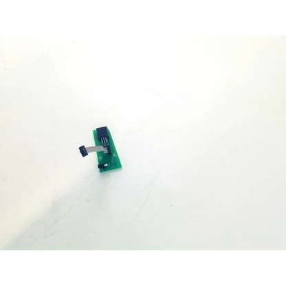 Green rectangular circuit board bbcb3-8b 22523sm with black components and flexible ribbon cable attached, model 30-01-0210 rev 02