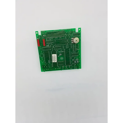 Green printed circuit rev j board with red connectors and white circular component for board bbdg1-3 22523sm