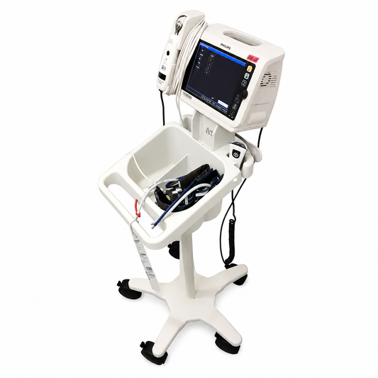 Philips SureSigns VS4 Vital Signs Monitor with SpO2, NIBP & Cart - Biomed Certified