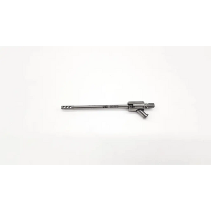 Silver 3M 83250 surgical cannula with threaded end and small valve-like component for da54-78 da54-140 use