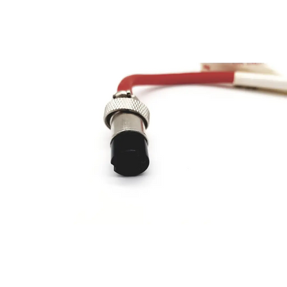 Silver metal pump cable adapter with black plastic tip and red cable for 3m arthroscopy pump cable model 83014