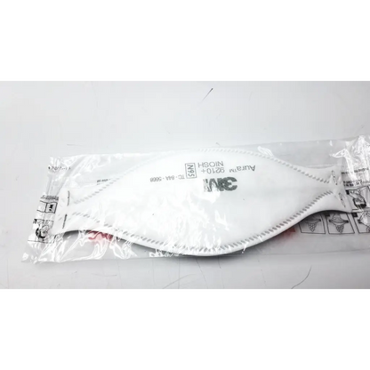 White 3m aura 9210+ n95 protective face mask in clear plastic packaging for effective protective face use