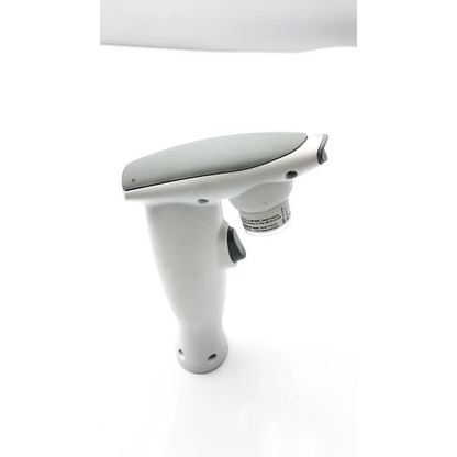 White handheld barcode scanner with gray top and black buttons used with 3M high-resolution scanning spray 68960