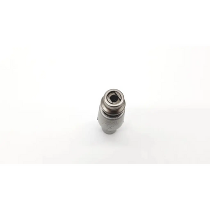 Silver metallic engine valve lifter with hexagonal bore and threaded body for 3M hudson l113 surgical attachment
