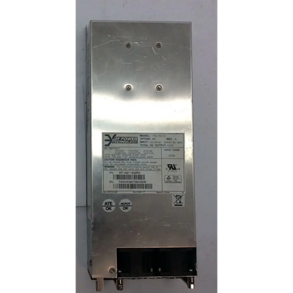 Silver metallic industrial power supply 400w with model label for 3m power technology rev a ap-1421-1b02r2