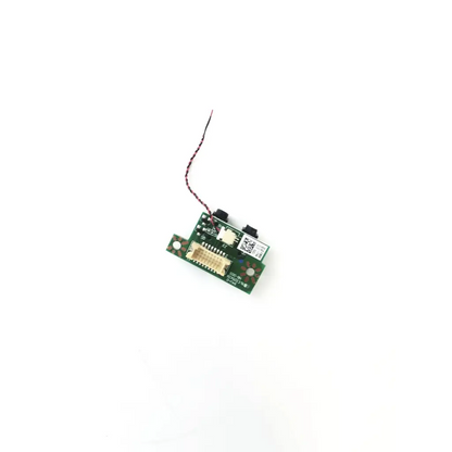 Green circuit board with white connector black components and short red black wire for 4433001702f5 audio board rev e
